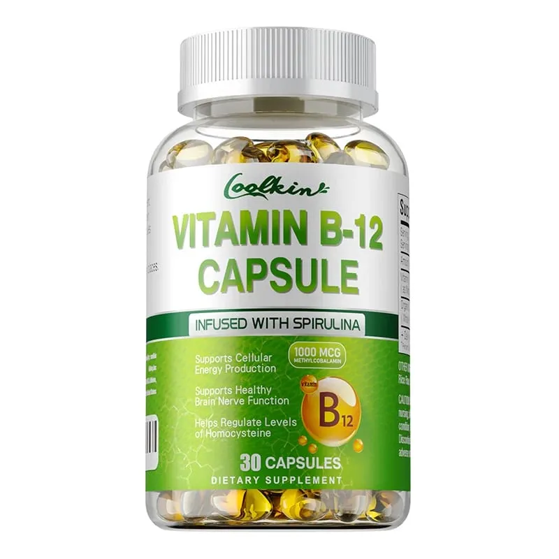 Vitamin B12 Kapsler - Methylcobalamin Supplement for Mind Energy Brain Mood Heart Support
