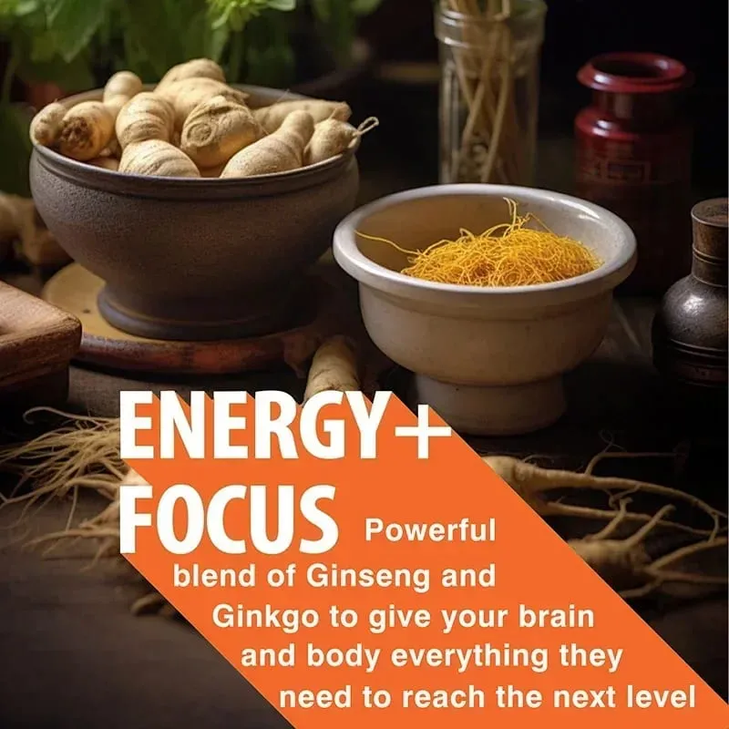 Panax Ginseng + Ginkgo Biloba - Podpora imunity Zlepšení fyzického výkonu Zlepšení paměti a udržení celkového zdraví — image 5