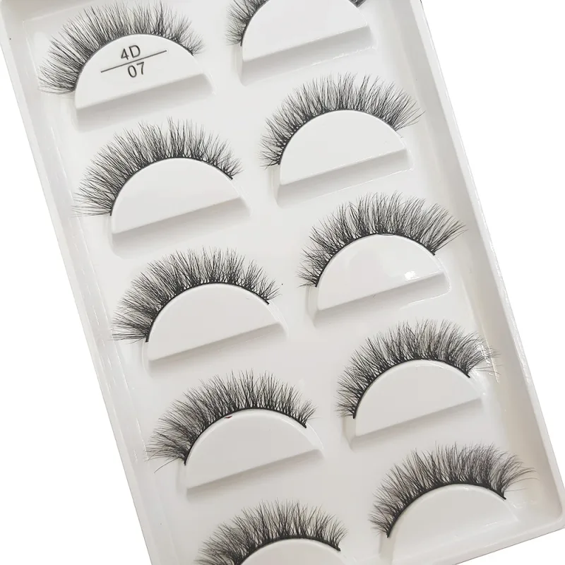 New 5 Pairs Natural Mink False Eyelashes Makeup Short Eyelash Extension Fake Eye Lashes Faux Cils Make Up Beauty Cilios — image 5