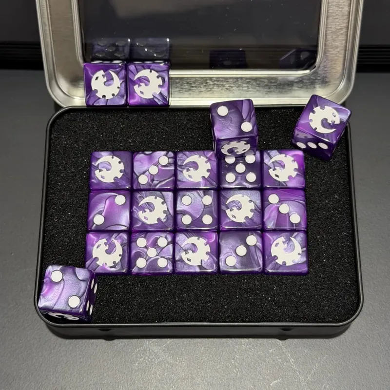 15PCS 16mm/0.63inch D6 Wargaming Dice Set for Tabletop Miniatures Game Damage Tracking Army Faction Themed Dice Tokens — image 21