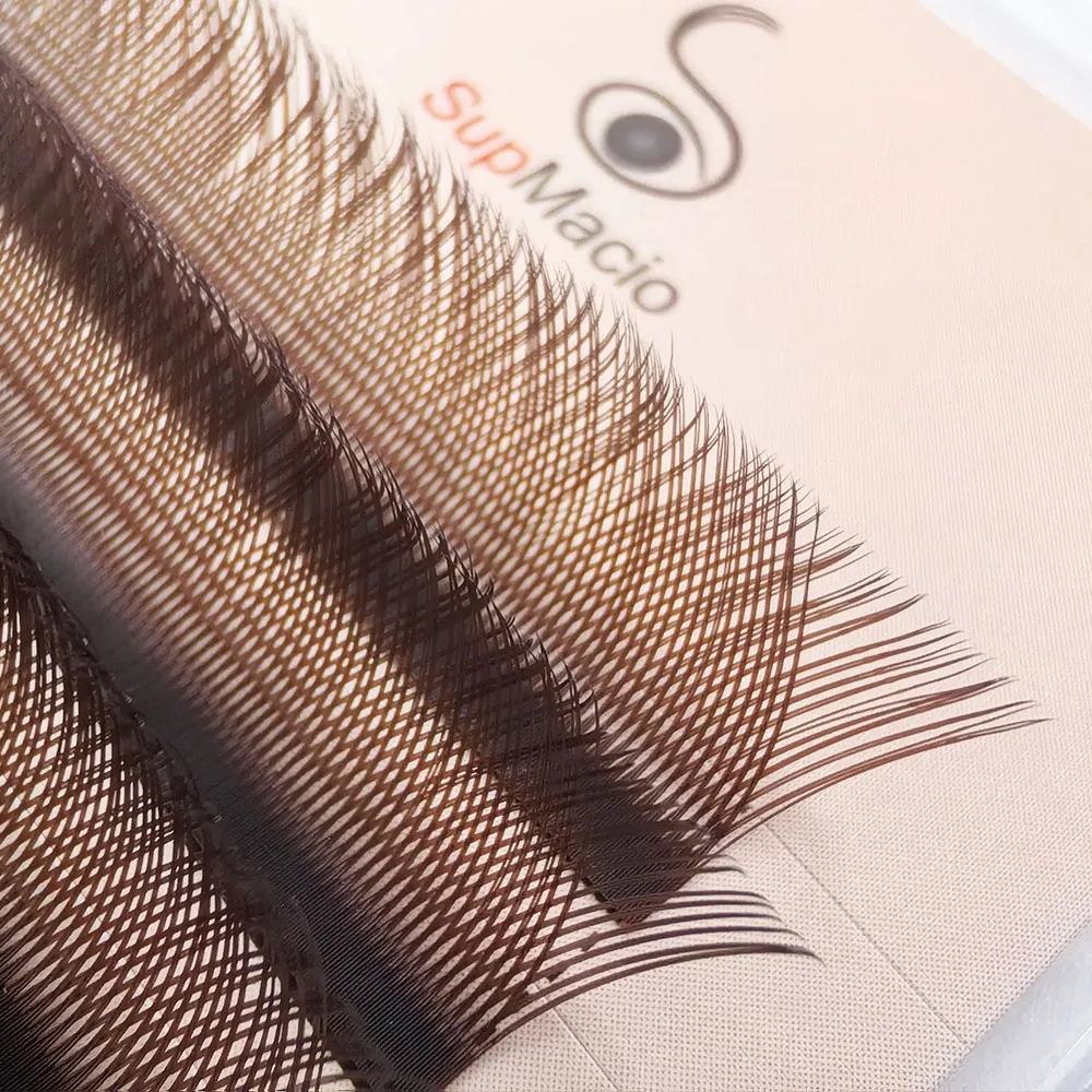 Supmacio YY Lashes Marrone Morbide Ciglia Invividual Forma a Y Volume Estensione ciglia Doppia punta 2D Eye Lash Cilios YY Wire — image 6