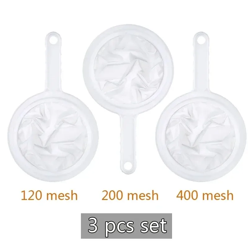 120 200 400 Mesh Küche Ultra-Feine Nylon Mesh Sieb Kunststoff Sieb Filter Löffel Für Sojamilch Kaffee Milch joghurt Saft
