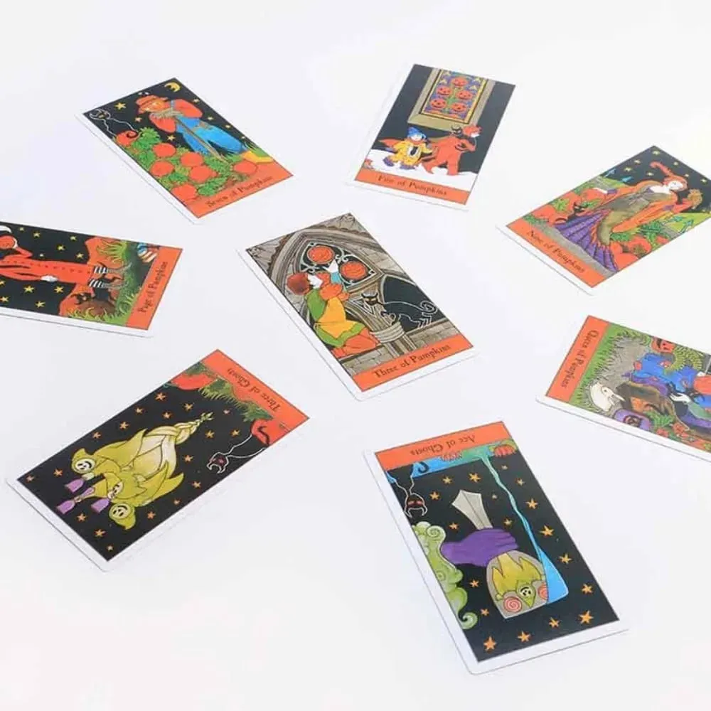 11,3 x 6,3 cm Das Halloween-Tarot-Deck-Kartenspiel-Papierhandbuch — image 3