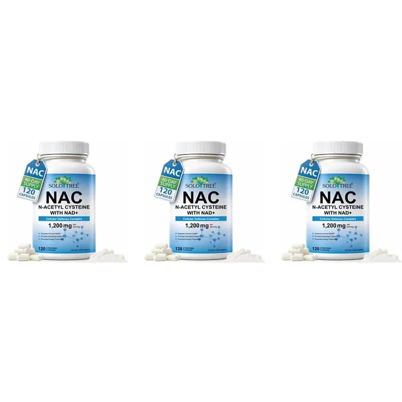 NAC 1150 مجم NAD + 50 مجم كبسولات مجمع الدفاع الخلوي لمضادات الأكسدة لدعم الصحة المناعية وإنتاج الطاقة غير المعدلة وراثيًا 120 قيراط — image 9