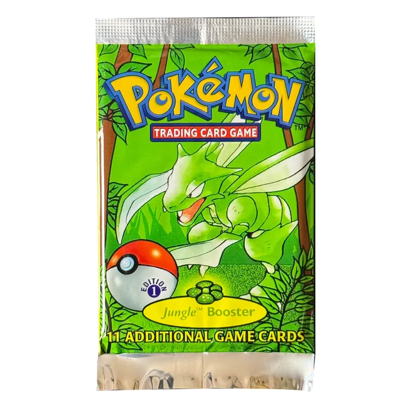 Pokemon Proxy Cards Jungle Booster Pack 1a edizione 11 carte/pacco Flareon Scyther Wigglytuff Borsa TCG Regali di carte — image 7
