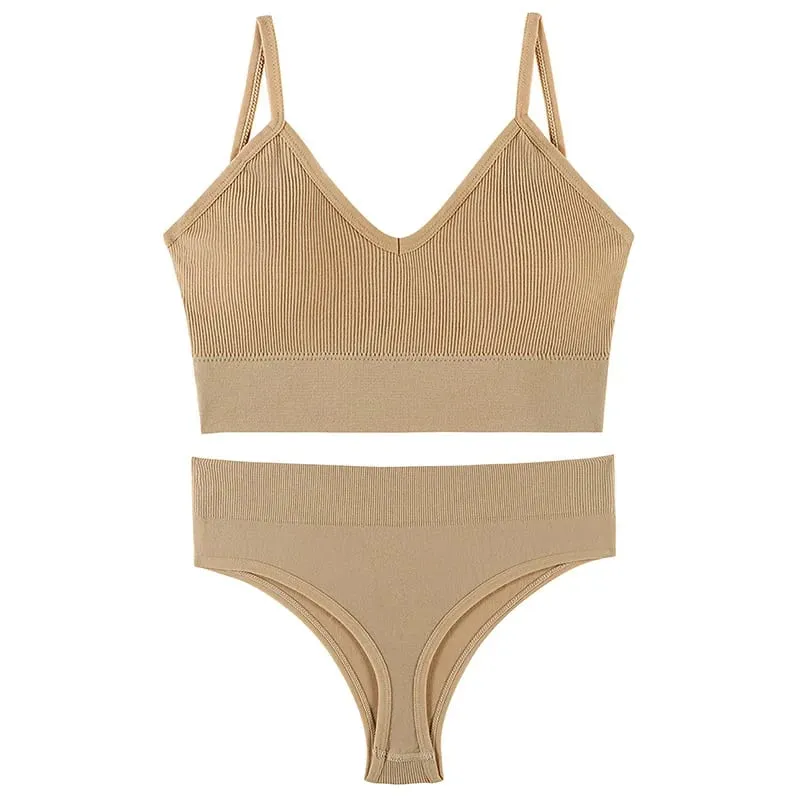 ไร้สายบางผู้หญิง Push Up Bra ชุด PLUS ขนาดกีฬา Halter Vest ภาษาฝรั่งเศสคำสามเหลี่ยมถ้วย Bras สำหรับชุดชั้นในสตรี — image 3
