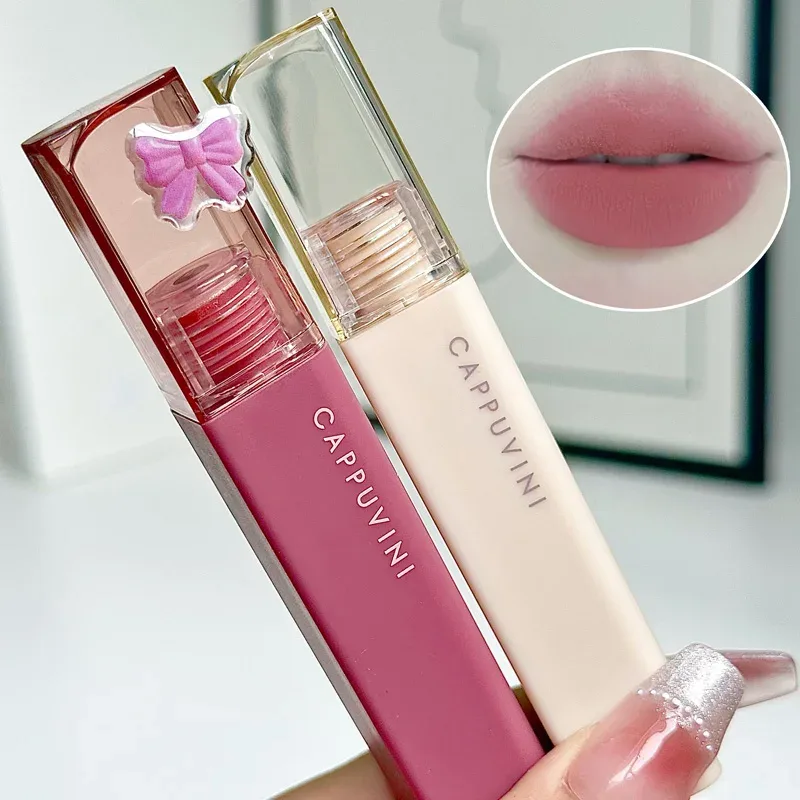 Silky Velvet Lip Gloss Matte Lip Mud Waterproof Non-Stick Cup Lip Glaze Smudge Proof Not Fade Liquid Lipstick Korean Makeup — image 4