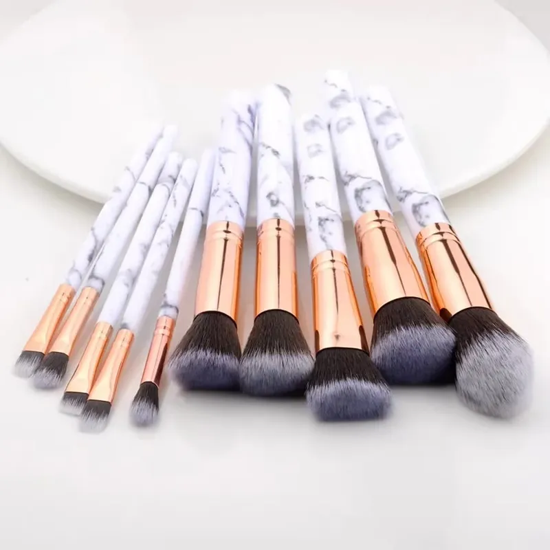 10-teiliges Set Make-up-Pinsel-Werkzeug-Set, kosmetisches Pulver, Lidschatten, Foundation, Rouge, Blending, Schönheit, Maquiagem, Beauty-Set für Party — image 8