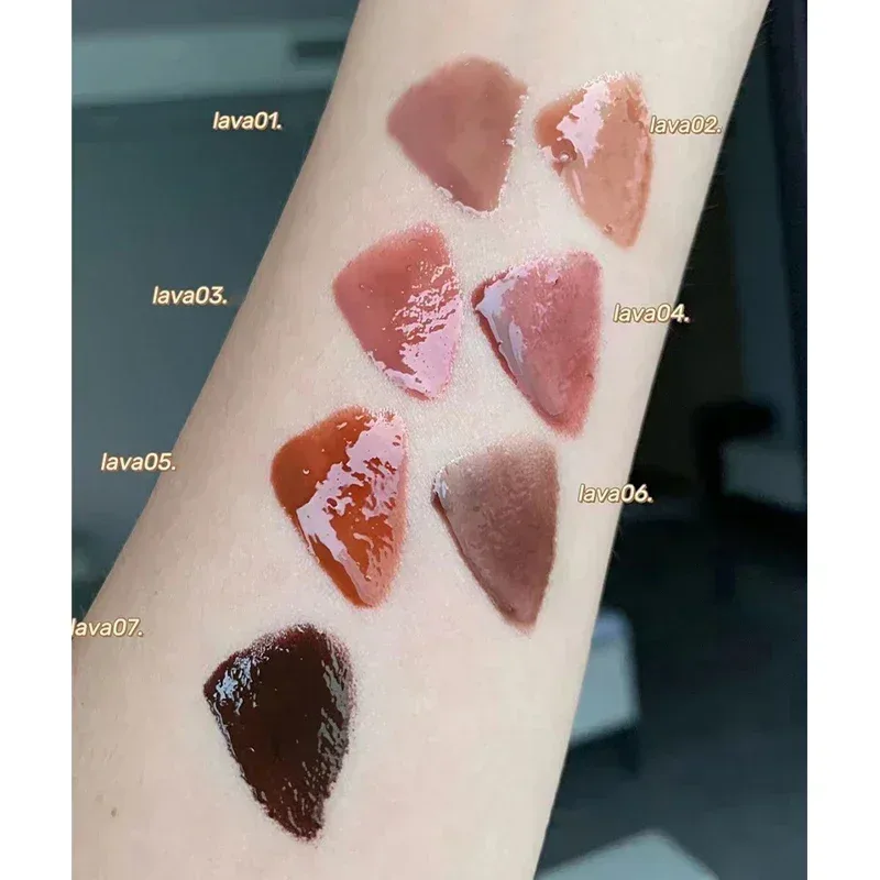 Mirror Watery Chocolate Lip Gloss Langanhaltender feuchtigkeitsspendender Crystal Jelly Lip Tint Lippenstift Nature Nude Lips Makeup Cosmetics — image 4