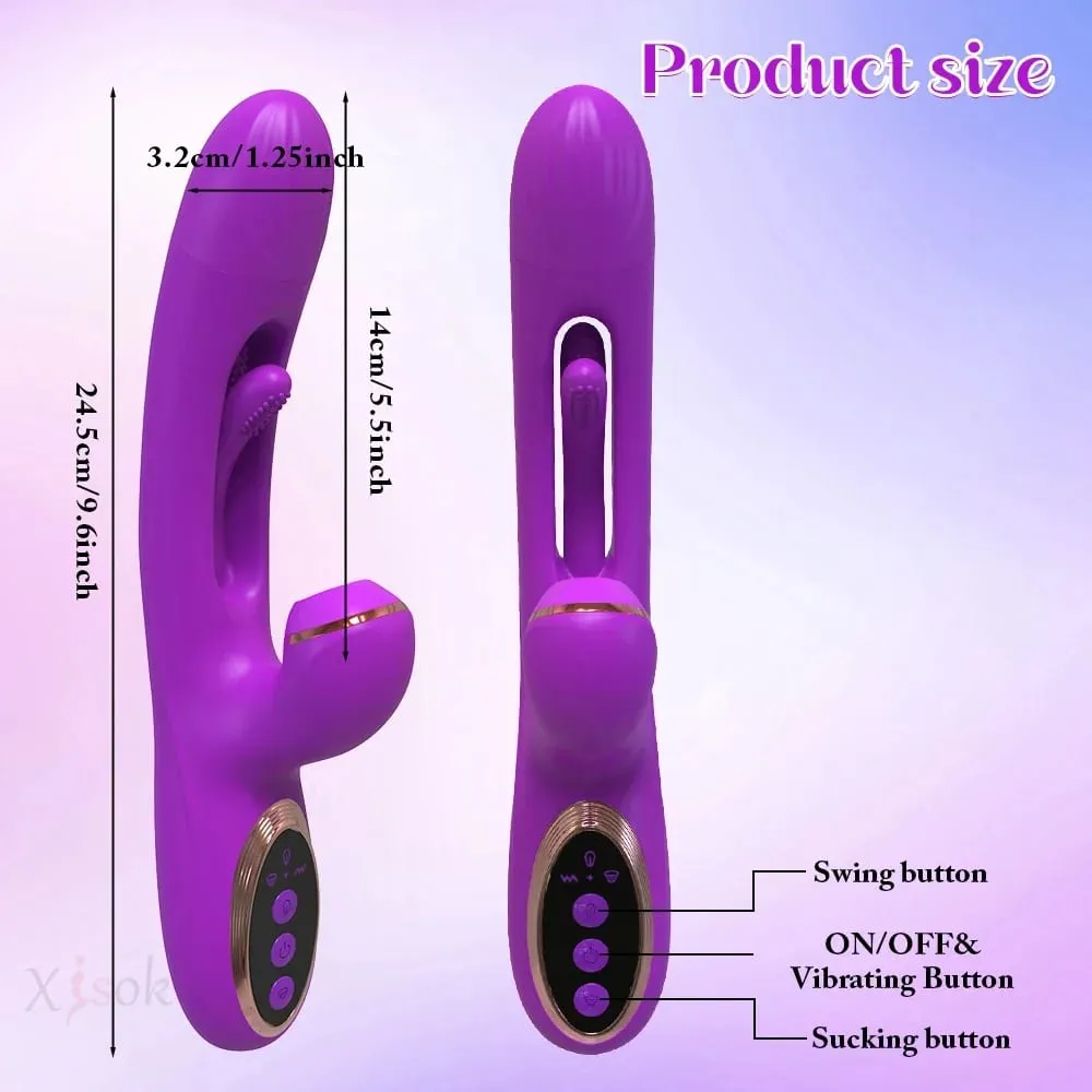 Vibromasseur à succion pour femmes, stimulateur de Clitoris et de point G, gode, masseur vaginal, jouets sexuels vibrants pour femmes adultes de 18 ans et plus — image 6