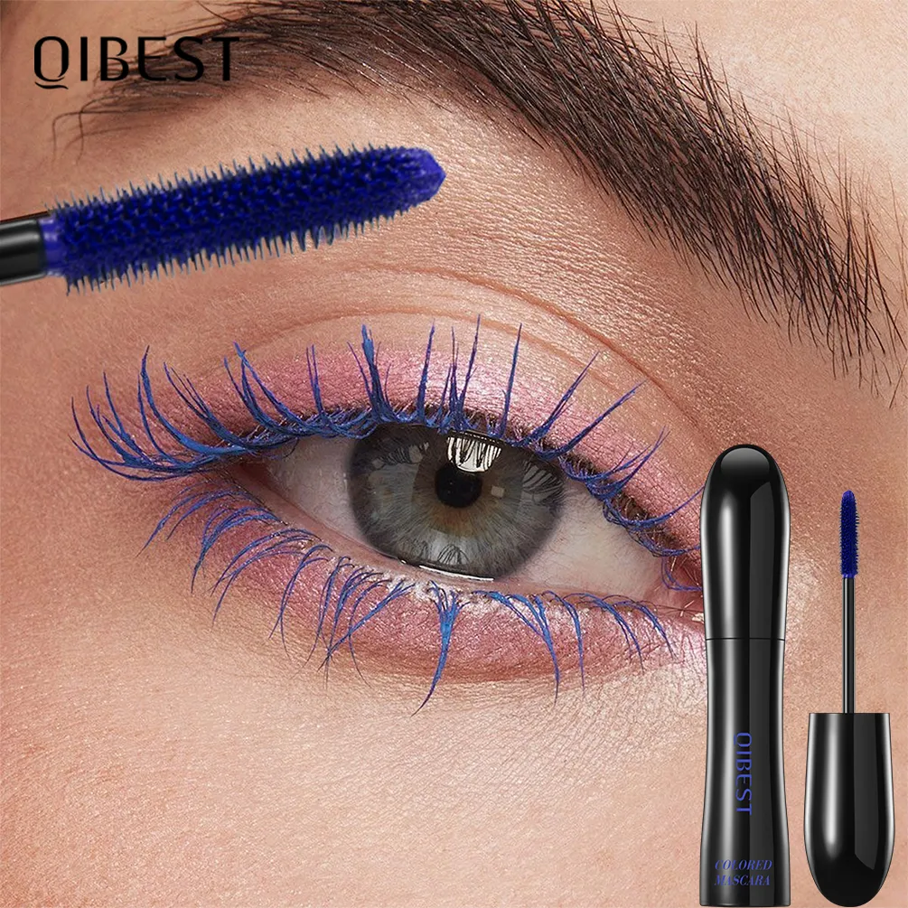 Mascara marrone cioccolato Estensione ciglia curva colorata Impermeabile Asciugatura rapida Allungamento Occhi Ciglia nere Trucco duraturo — image 6