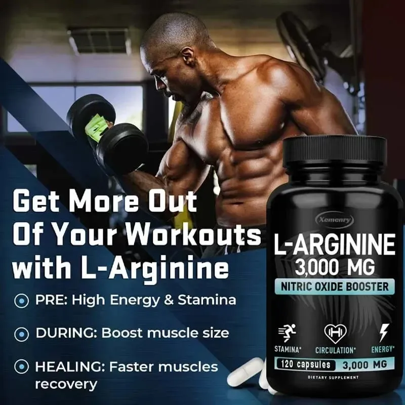 Suplemen L-Arginine Meningkatkan Daya Tahan -Peningkatan Kekuatan Energi Pendukung Pembuluh Darah dan Daya Tahan Selama Latihan | Otot Mas — image 6