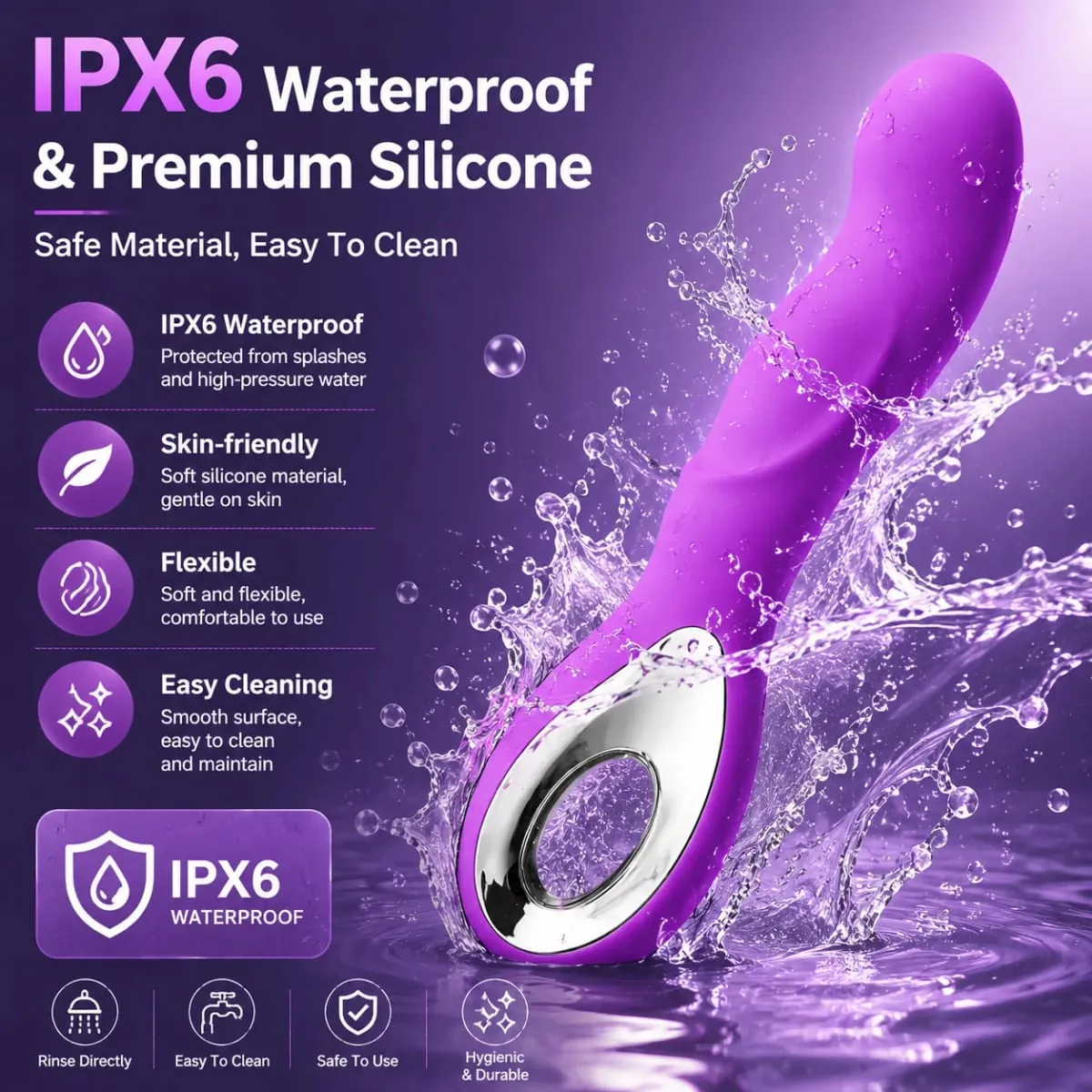10 Geschwindigkeit G-punkt Vibrator AV Zauberstab Massagegerät Dildo Vibratoren Dual Klitoris Stimulator Vaginalmassagegerät Sexspielzeug für Frau ab 18 Jahren — image 5