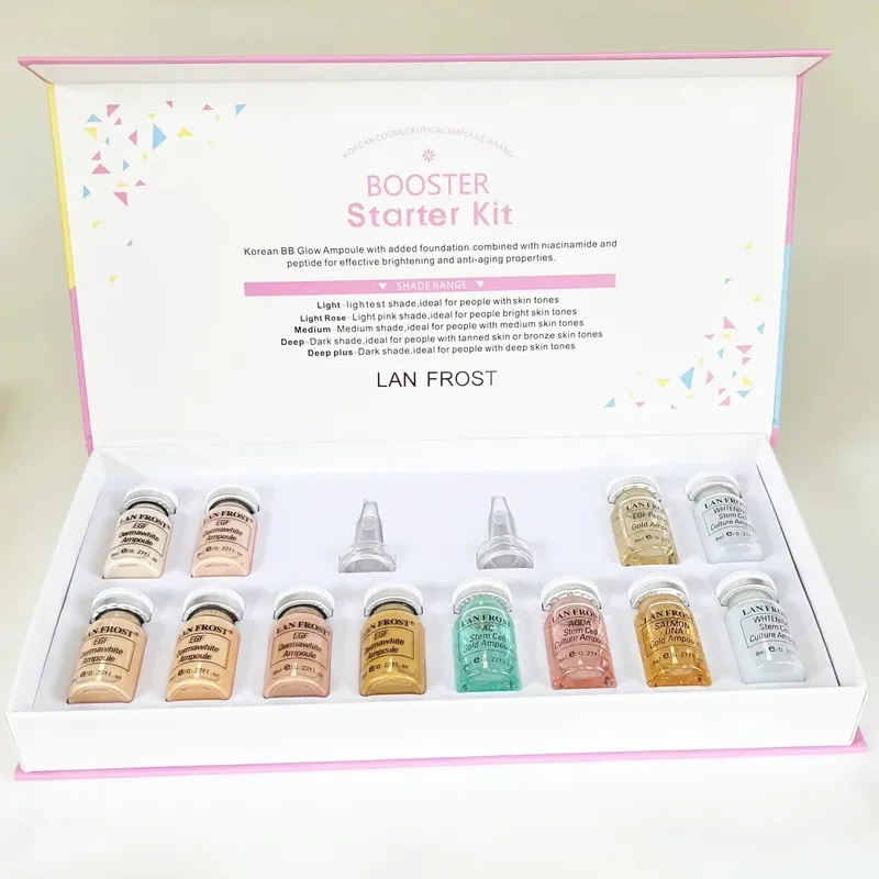 BB Cream Glow Face Skin Care Serum Essence Ampoule Foundation Hyaluronic Acid Peptide Moisturizing Skin Rejuvenation Care Kit — image 11