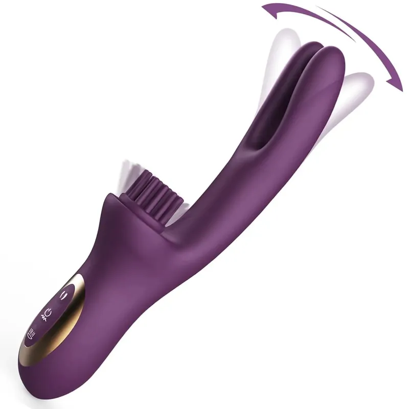 3 DALAM 1 Datang Ke Kelentit Menggelitik Arnab Vibrator 10 Getaran Mainan Seks Wanita untuk G Spot Kelentit Rangsangan Puting Melancap