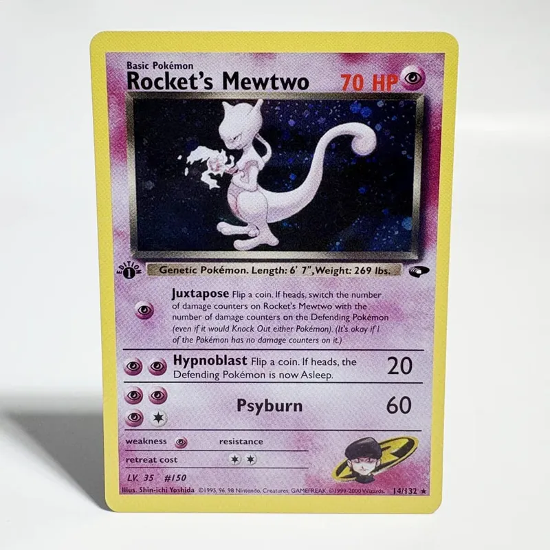 Pokémon Cards 1996 Basic Edition Flash Card Charizard Gengar Blastoise Feraligatr Gengar Trading Card Proxy Collection Card — image 9