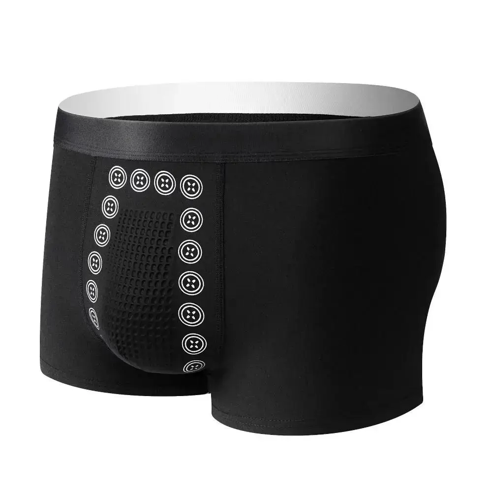 Polyester Erkek iç çamaşırı Gerilebilir Elyaf Manyetik terapi Erkek boxer Rahat Külot Rahat kullanım için — image 7