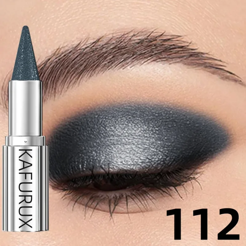 12 Colors Metallic White Black Purple Eyeshadow Pencil Glitter 1pc Liner Pen Highligter Long Lasting Blue Cream Eye Shadow — image 14