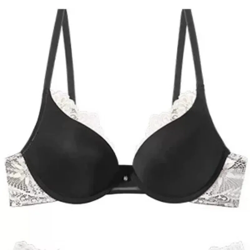 Komplet bielizny damskiej z koronką biustonosz push-up zapobiegający zwiotczeniu wsparcie miękkie fiszbiny lekki komfort moda damska komplet bielizny