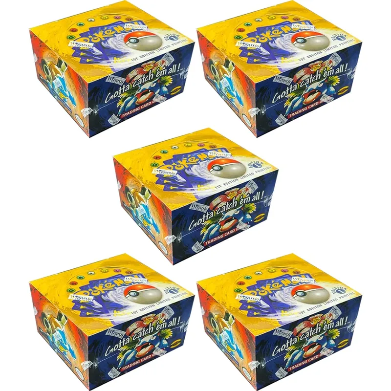 Pacote inteiro pkm 1ª edição booster ptcg cartões proxy para conjunto base pacote charizard blastoise venusaur tcg cartões 11 unidades/pacote brinquedo — image 13