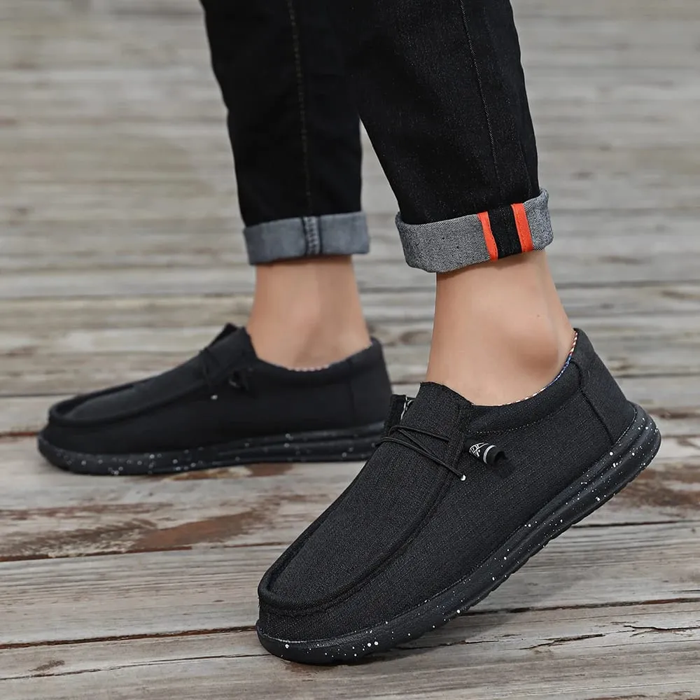 Plus Size Men's Solid Color Breathable Slip On Classic Loafer Shoes Comfy Casual Durable Lightweight Walking Shoes — image 4