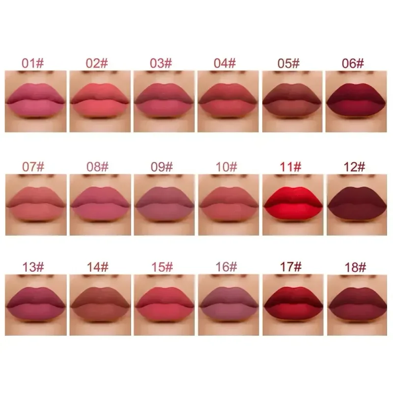 Lip Gloss Waterproof Matte Liquid Gincu Tahan Lama Baldu Lipgloss Tiub Tint Pigmen Bogel Kosmetik Makeup Bibir — image 7