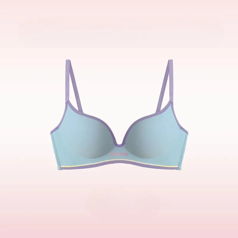 Seamless Underwear Girls Close Small Breasts Without Underwire Comfort Girls Close Breast Bra Show Large Japanese Sweet Suit — image 9