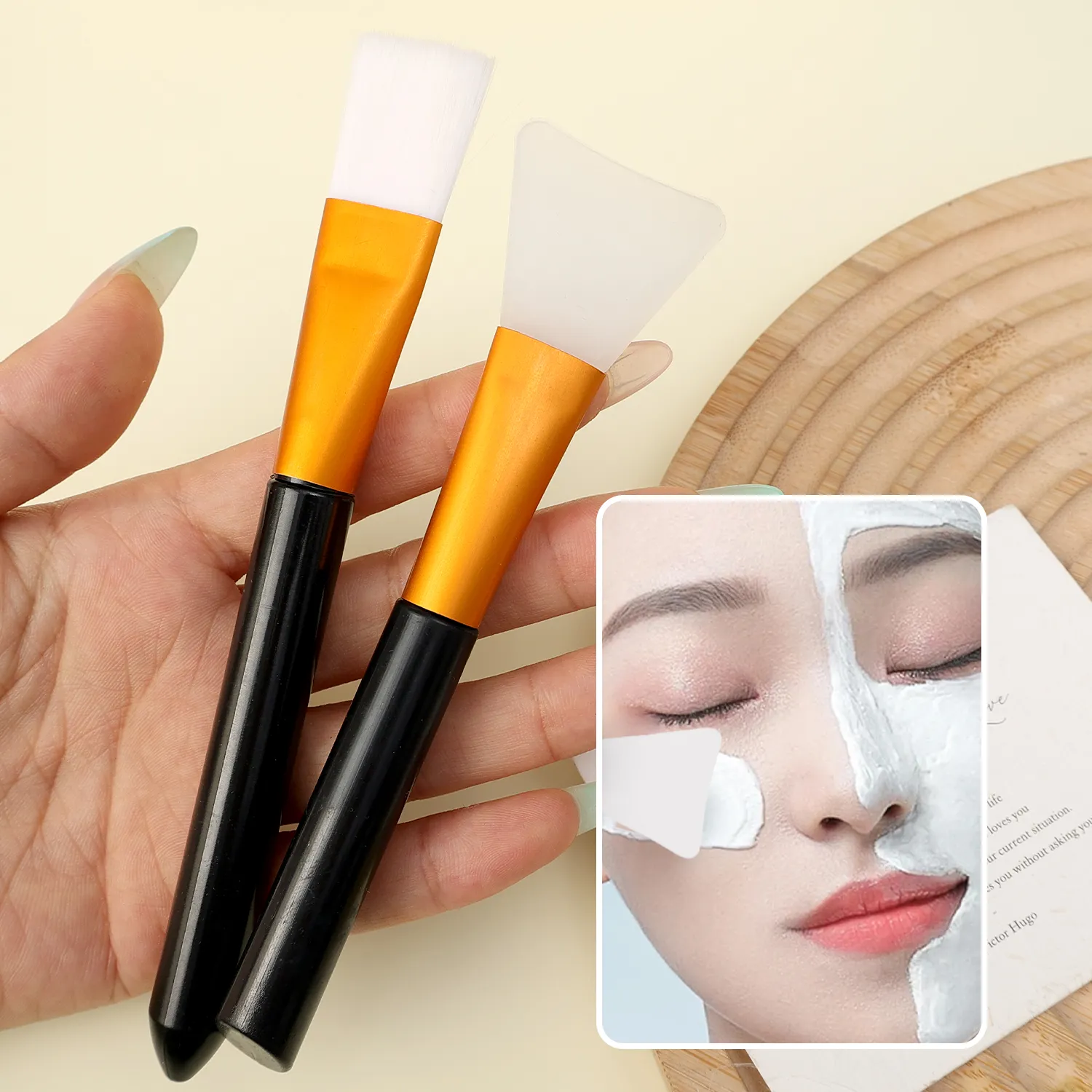 5pcs/set Silicone Mask Bowl Easy To Use DIY Face Mask Mixing Bowl Makeup Brushes Spatula Beauty Skin Care Tools Face Makeup — image 5