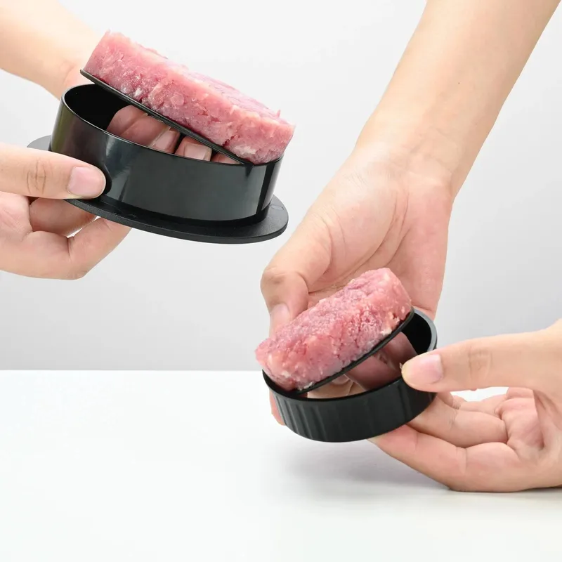 Pressa manuale per hamburger, pressa per carne, stampo per palline di riso, griglia rotonda per manzo, pressa per hamburger, dispositivo per la creazione di polpette, accessori da cucina — image 4