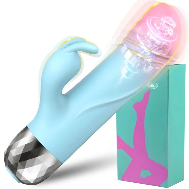 Powerful Rabbit Vibrator for Women Clit Stimulator G Spot Dildo Vibrating Vagina Massager Female Masturbation Sex Toys for Adult