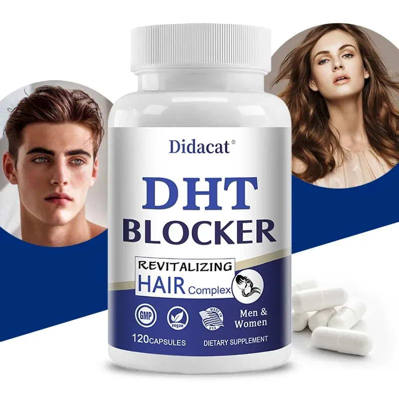 Didacat Advanced DHT Blocker Hair Growth Supplement for Hereditary Thinning Hair - for Men and Women Hair Loss — image 1
