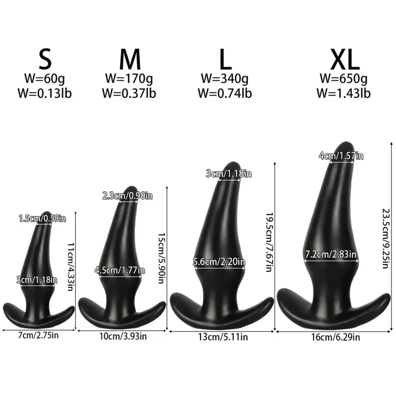 3 Ukuran Berbeda Sumbat Anal Silikon Lembut Sumbat Bokong Anal Stimulator Mainan Seks Dewasa untuk Wanita Gay Pemijat Prostat Pelatih Anal — image 2