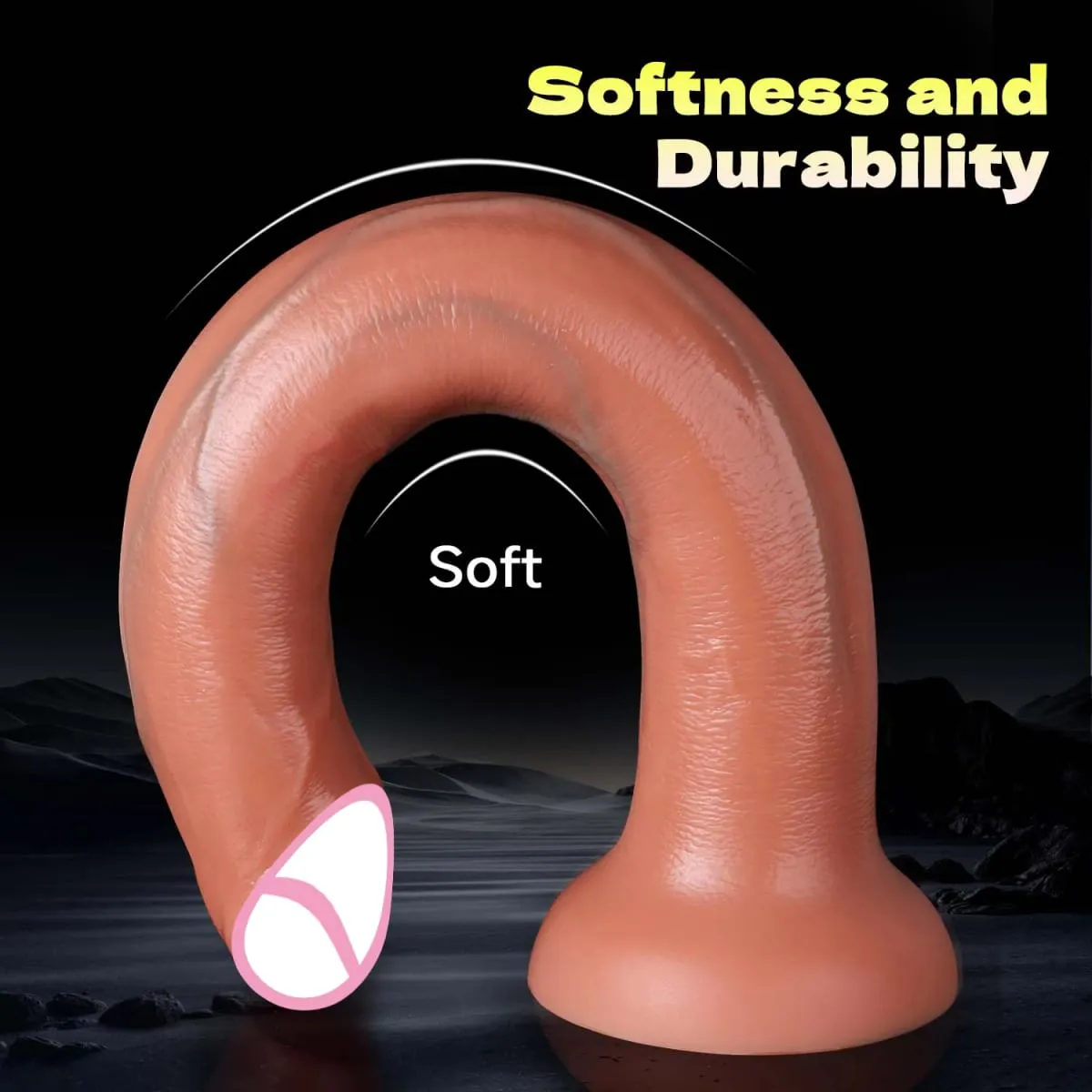 3 dimensioni realistico super lungo pene dildo con ventosa morbido masturbatore enorme sensazione di pelle cazzo anale giocattolo del sesso per uomini donne adulti — image 3