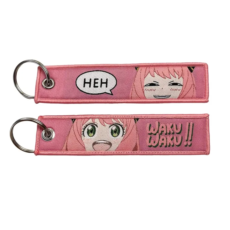 Embroidery Cool Eagle Beak Keychain Lanyard Anime Manga Series Badge Holder USB Pendant Portable Key Lanyard Accessories — image 43