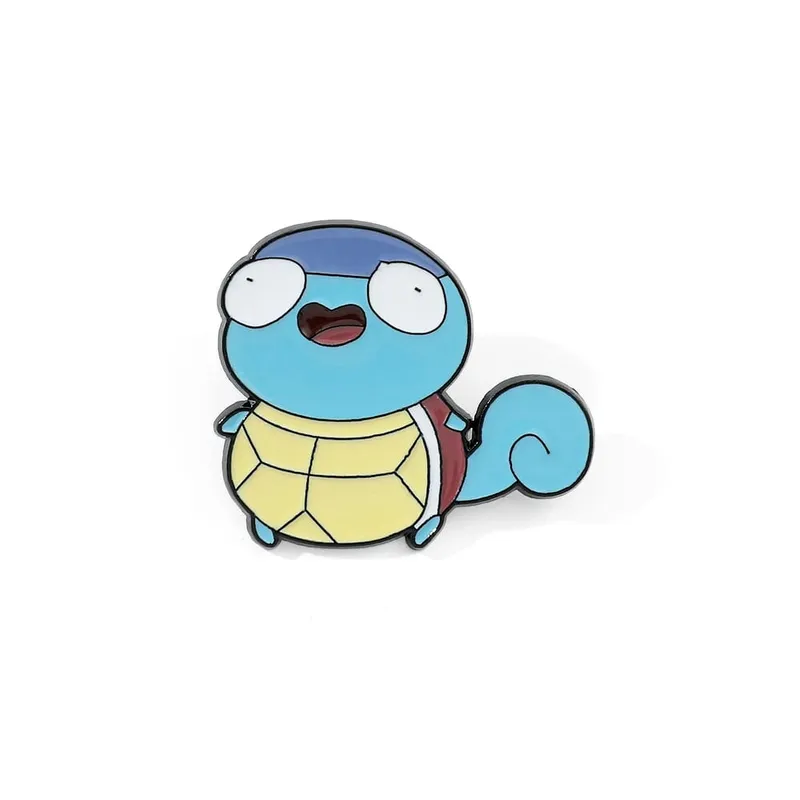 Anime Enamel Pin Funny Cartoon Figure Pikachu Squirtle Psyduck Metal Badge Brooch Jacket Jeans Lapel Pin Toy Accessories — image 7