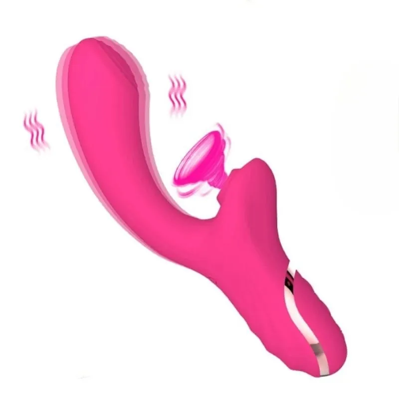 더블 클리토리스 자극기 G-Spot 진동기 강력한 태핑 Fapping Finger 항문 딜도 질 마사지기 여성 성인을위한 섹스 토이 — image 8