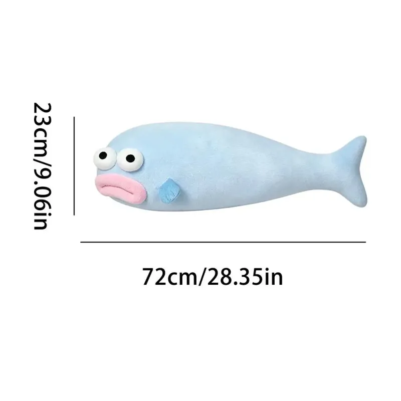 Kühlendes Kissen in Fischform, Eisseide, atmungsaktiv, Sommer-Kühlkissen für Wohnzimmer, Schlafzimmer, Büro, Nickerchen, Haustiergebrauch