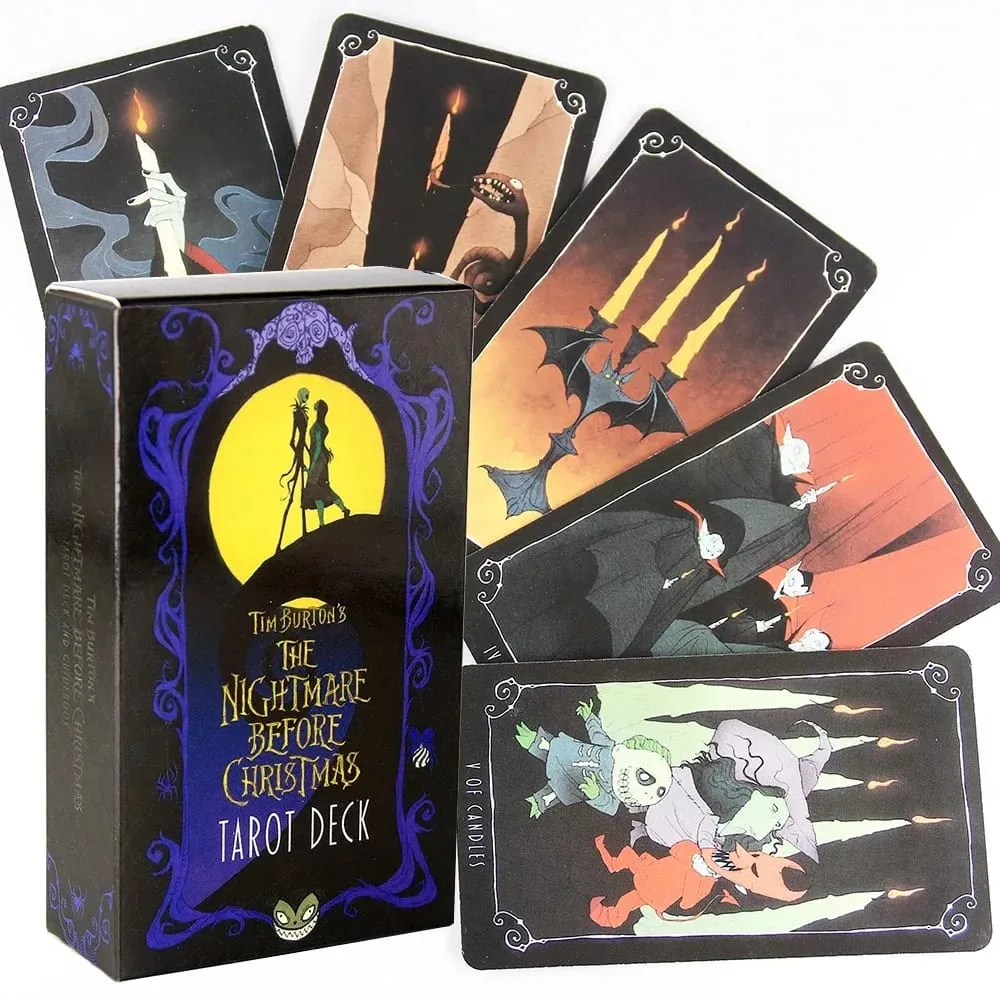 10,3*6cm Fortune Nightmare Before Christmas Stolní hra Taort Sortilege High Magic Tarot Deck Rider Waite — image 2