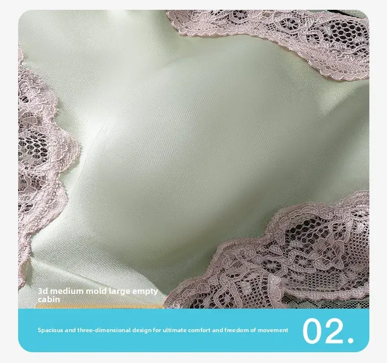 3 Pack Male Full Lace Side Briefs Ice Silk Satin 3D Molded Pouch Mid Rise Soft Smooth Men Underpants — image 8