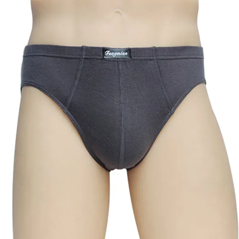 6PCS Men's plus Size Briefs 5XL/6XL Cotton Underwear Breathable Comfortable Solid Sexy Shorts for Men — image 2