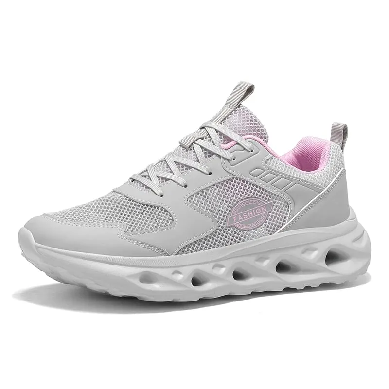 Wide Toe Lightweight Cushioned Walking Shoes Breathable Mesh Wide Fit Sneakers Casual Fashion Athletic Trainers for Daily