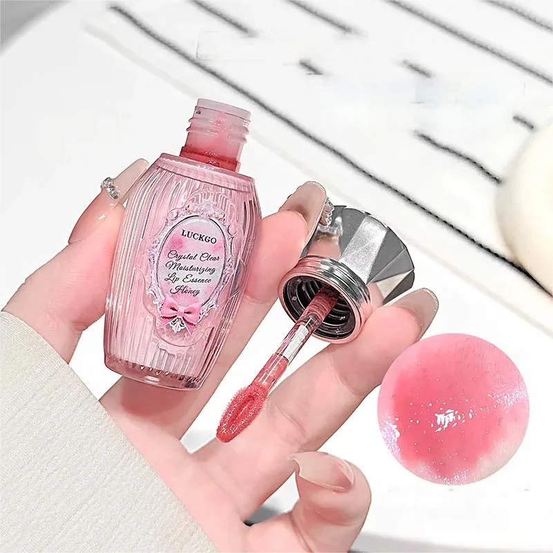 Vase Shape Water Light Lip Glaze Mirror Lipstick Lip Gloss Hydrating Moisturizing Coloring Long Lasting Autum Winter Lipstick — image 3