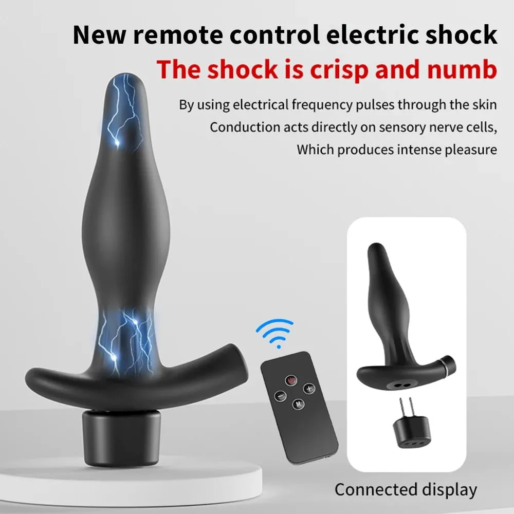 Vibrador de 10 frecuencias para próstata, inflado de cuentas, tapón Anal enorme, masajeador eléctrico para masturbación y orgasmo, producto sexual, tapón Anal, juguete sexual — image 3