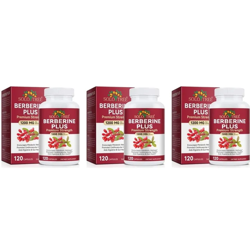 Berberine Plus Capsules 1200mg Berberine HCl Metabolism & Digestive Gut Health Support 120 Capsules — image 9