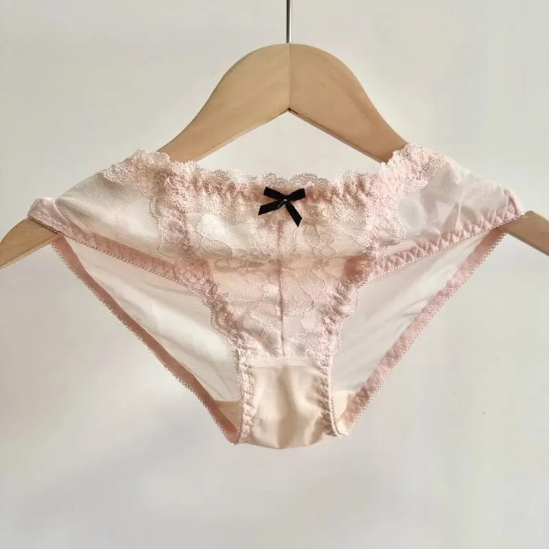 Minimal โรแมนติก Coquette ลูกไม้ด้านหน้า Clasp Bra ชุด Wirefree Ultra บางสายรัดความงามกลับหน้าอกขนาดเล็กสร้าง Curvy Lookr MOYISU — image 4