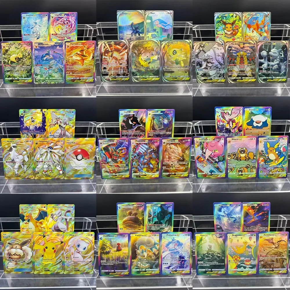5ks DIY POCKET Collection Cards Mewtwo Leafeon ex Self Made Single Card Klasická hra Anime Card Gift Toy — image 1