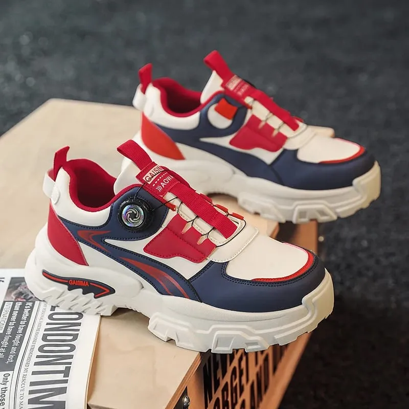 2025 herbst Neue männer Vielseitige High-Top Trendy Laufschuhe Mit Dicken Sohlen Atmungsaktive Casual Trendy Schuhe — image 5