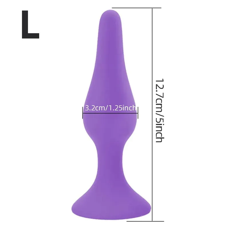 Plugue anal de silicone para iniciantes, plugue anal para homens e mulheres, massageador de próstata para gays, mini bala anal, masturbador, brinquedo sexual para homens — image 9