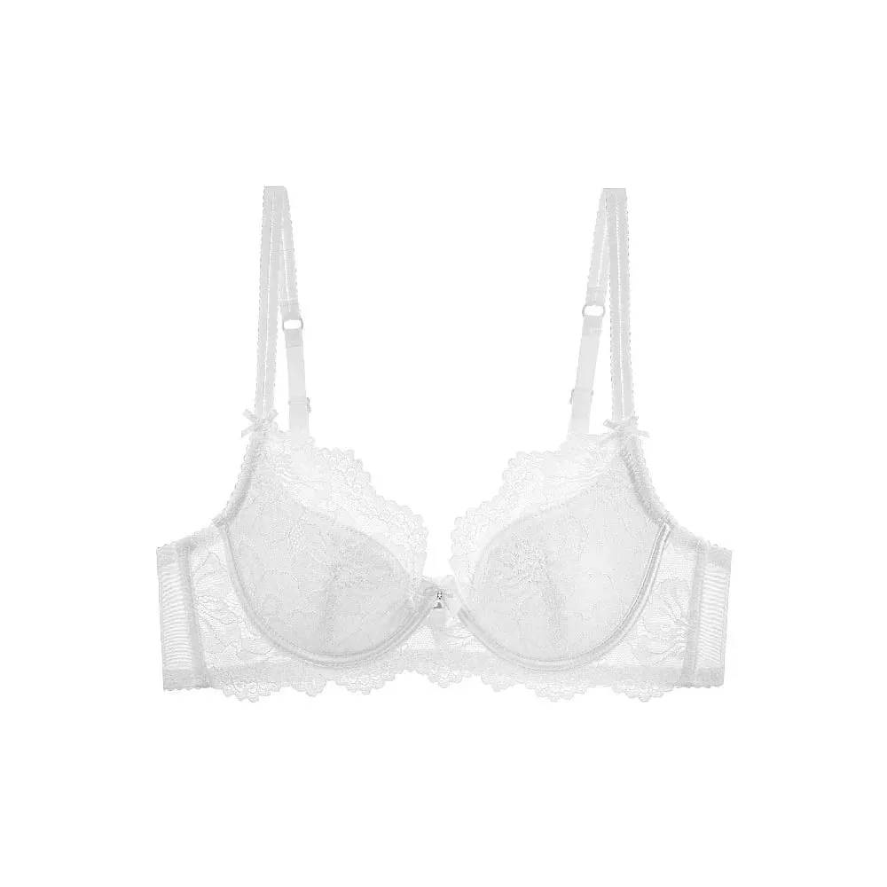 Sexy Minimizer-BH aus französischer Spitze, bequem, weich, mit Bügel, Anti-Durchhängen, reiner Wunsch, vollfiguriger Büstenhalter, 32-38 A-C