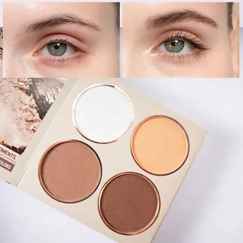 Kit de libro de maquillaje todo en uno de varias páginas, sombra de ojos, rubor, resaltador, polvo para cejas y brillo de labios, paleta cosmética — image 4